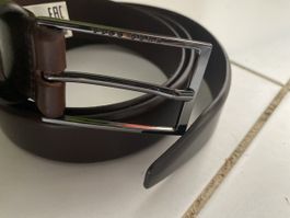 Ceinture en cuir marron Boss