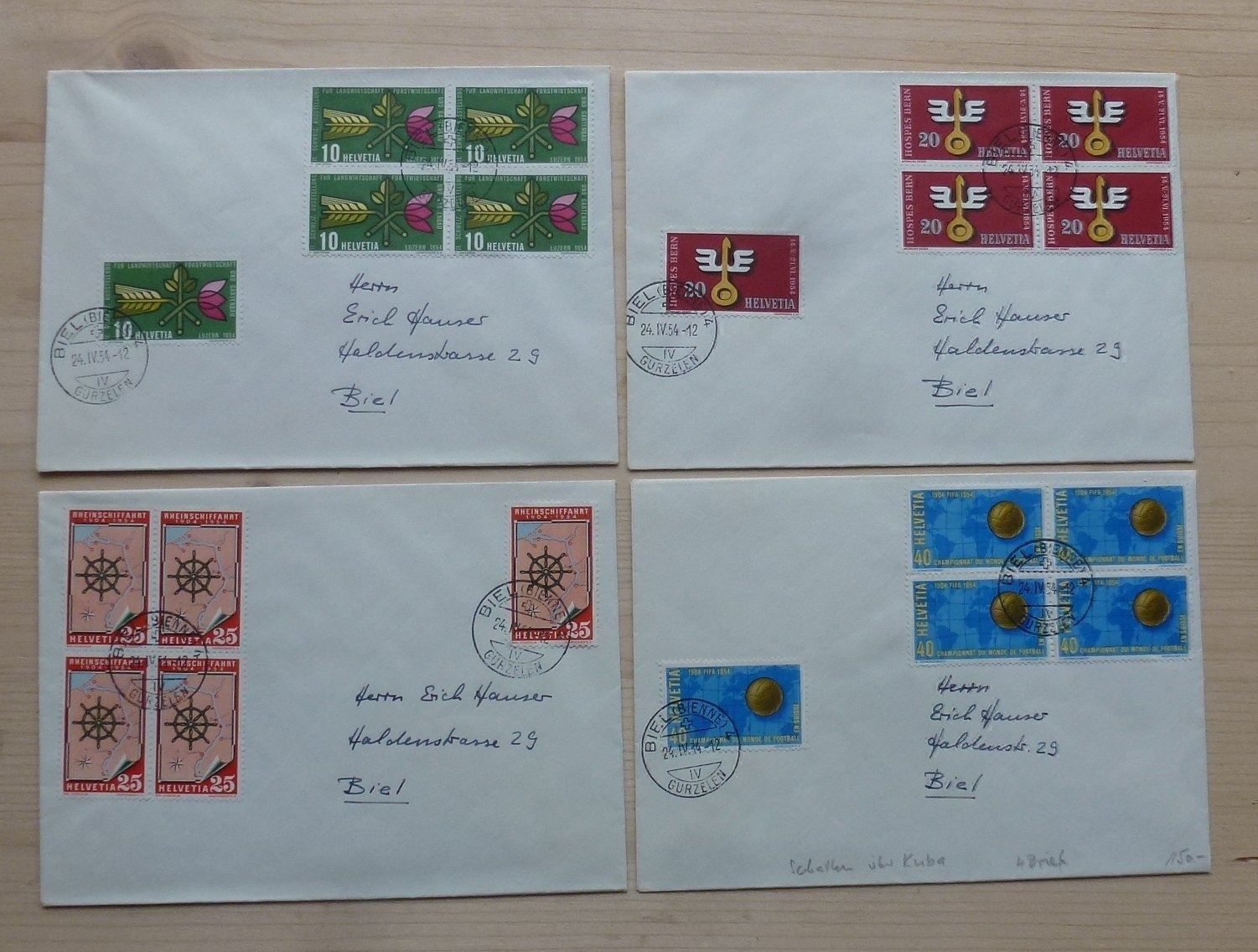 Alle Briefmarken: 1954 ++ Abart ,,Schatten über Kuba,, – Gebraucht aus Walkringen von Casablanca777
