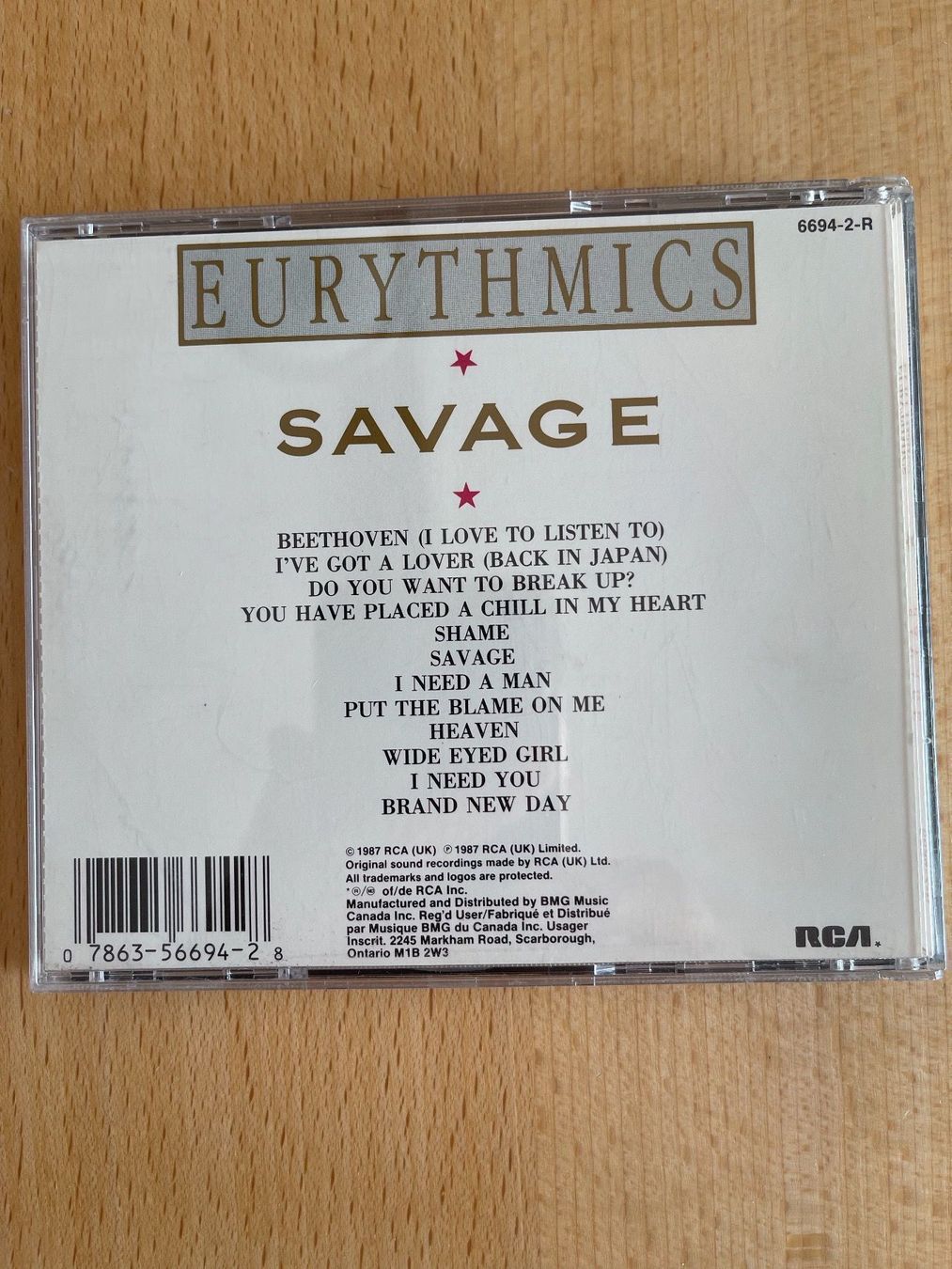 CD: Eurythmics - Savage – Usato da Rüti ZH venduto da alumedien 1