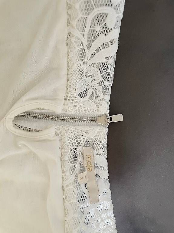 Maje Gonne: Jupe Maje dentelle blanche et jupon taille 3 – Usato da Lausanne venduto da generation 2