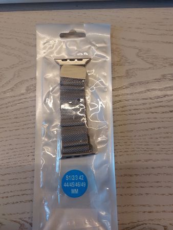 iWatch Armband Chromstahl silbern
