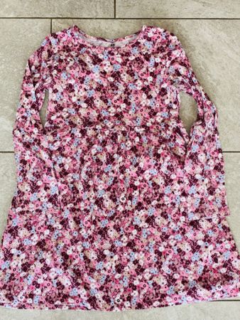 H&M Kleid geblümt rosa bunt Grösse 122/128 guter Zustand