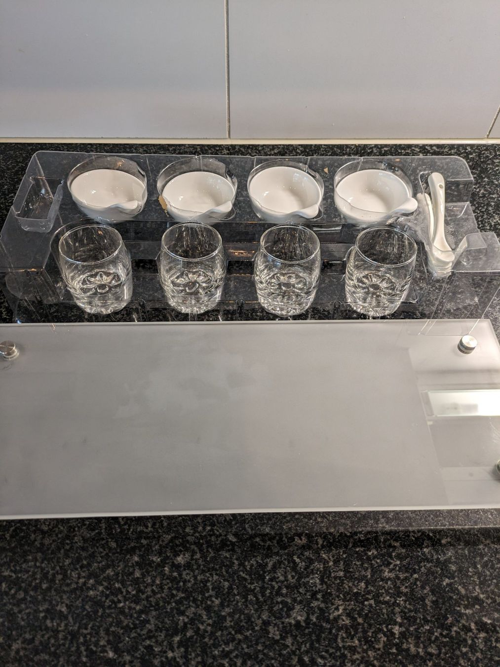 Servierplatten: Amuse (Apéro) Set Glas – Neu (gemäss Beschreibung) aus Benken SG von olga81 2