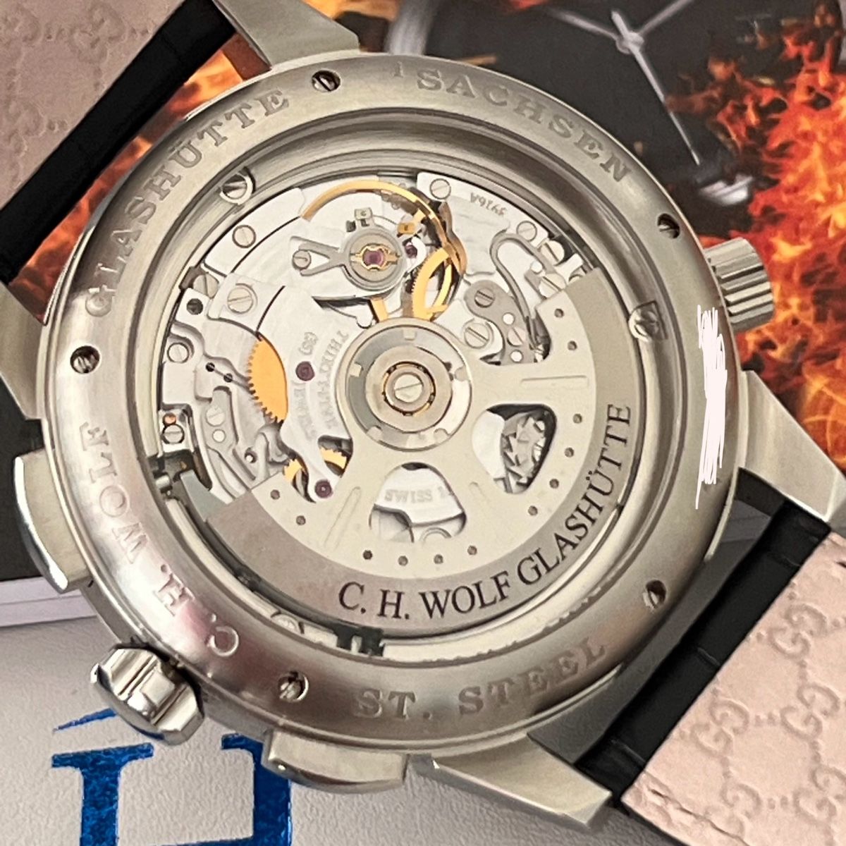 Glashütte Orologi: Glashütte C.H. WOLF – Usato da Villmergen venduto da Swiss2011 6