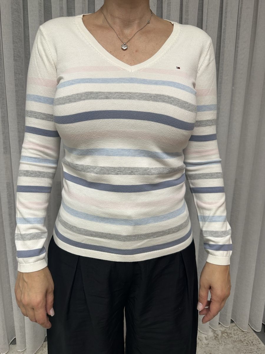 Tommy Hilfiger Maglioni & Felpe: Damen Pullover Tommy Hilfiger gestreift Grösse S  – Usato da Glattbrugg venduto da SMusic98