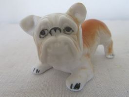 Bulldogge, Porzellan Figur Vintage Deko Liebhaber