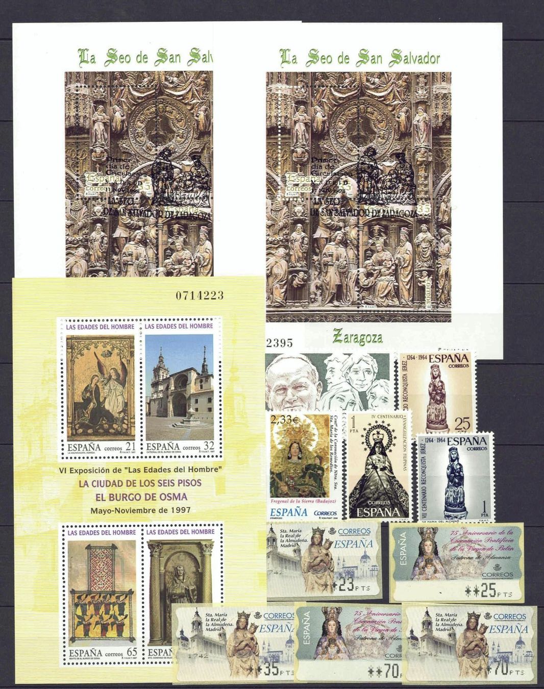 Tutti i francobolli: Spanien Weihnachtsblocks/Marken ** u gest – Usato da Basel venduto da Pfefferschootte 1