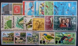 St. Vincent British Lot mit schönen Werten VIII