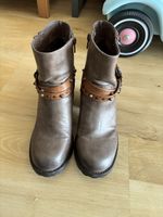 Braune Stiefeletten mit Absatz, Grösse 39 - Herbst Look!