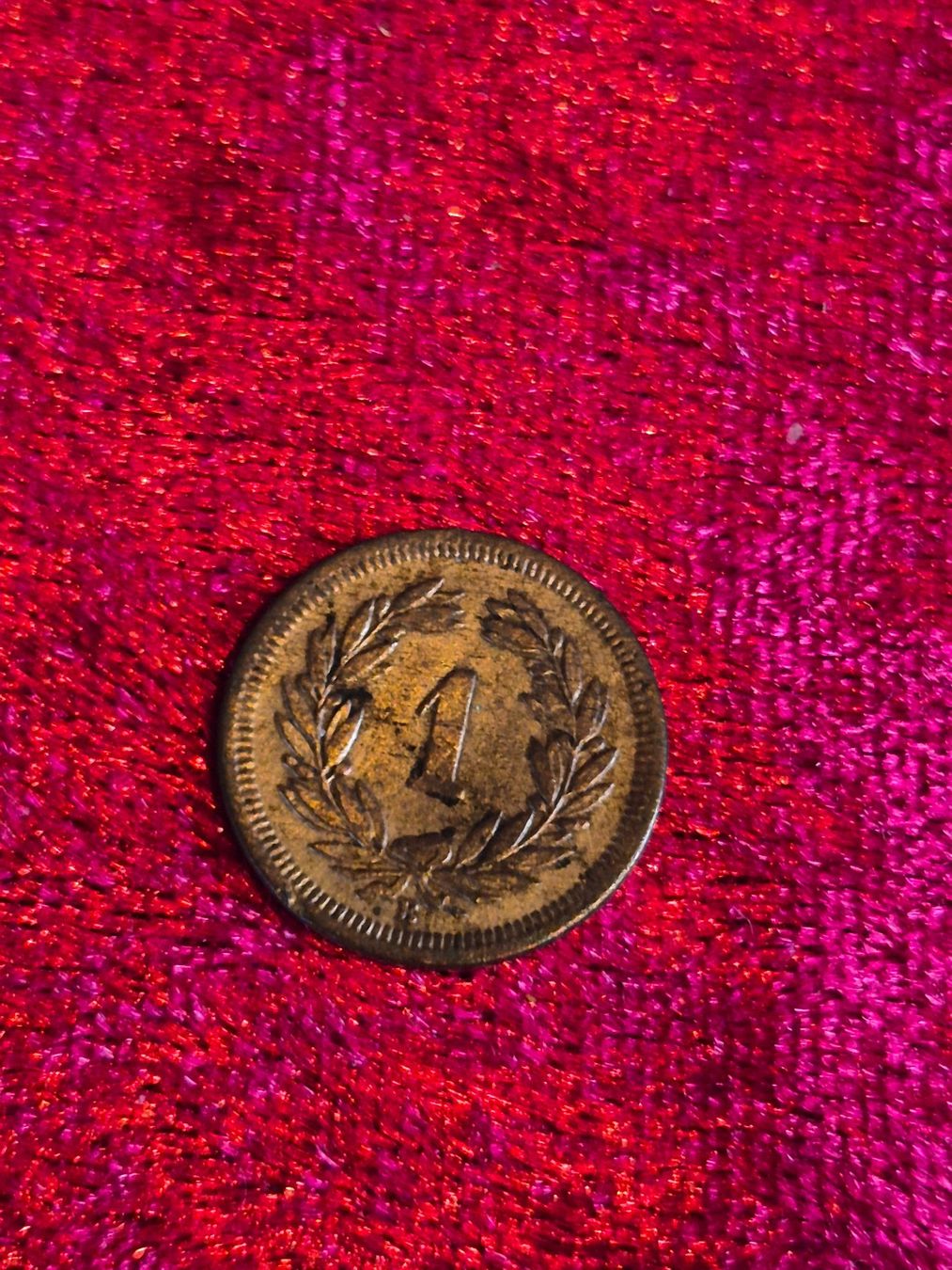 Tutti le monete: 1 Rappen 1863 sehr selten – Usato da Neuenkirch venduto da majortom30 1