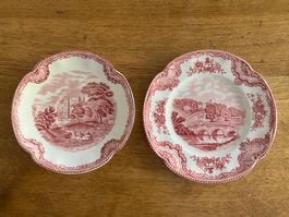 Sous-tasses (7) anglaises de Johnson Bros.