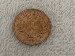 2 centimes/rappen 1929