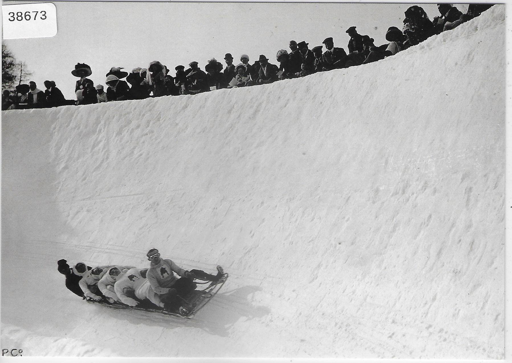 Cartes postales: St. Moritz Bob-Bahn - Repro – Défectueux à Ettingen par Kartenplanet