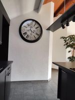 XXL Wanduhr Weltzeit Ø 90