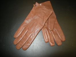 AUTO Echt Leder Handschuhe Herren Gr. S / 7 braun
