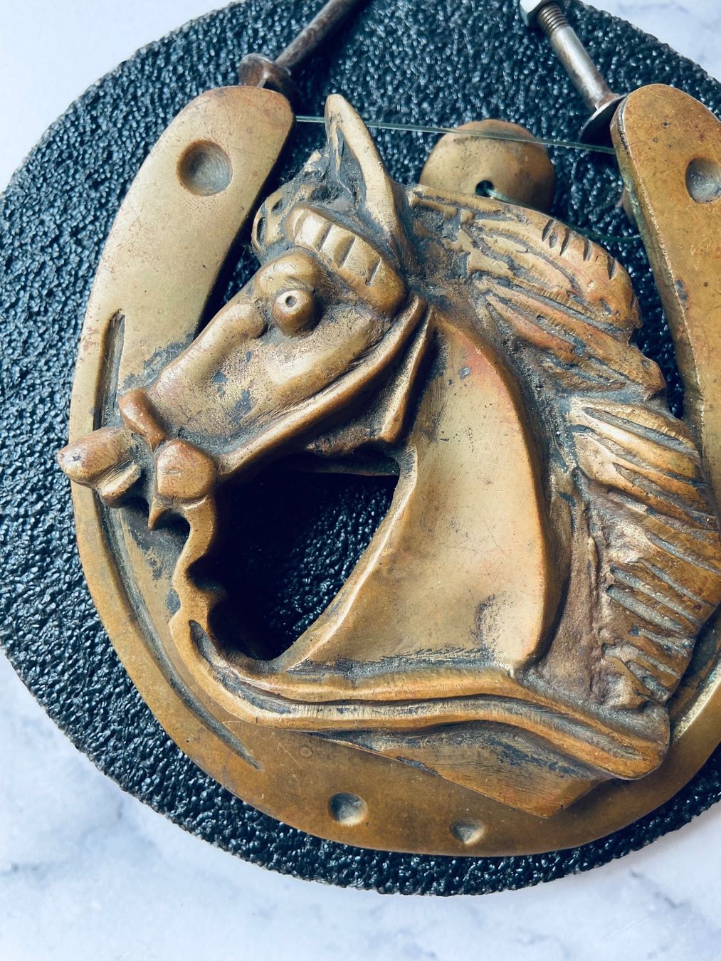 Chiavi & Serrature: Schöner edler Türklopfer Pferd – Usato da Zuerich venduto da Perlen-Decor 1