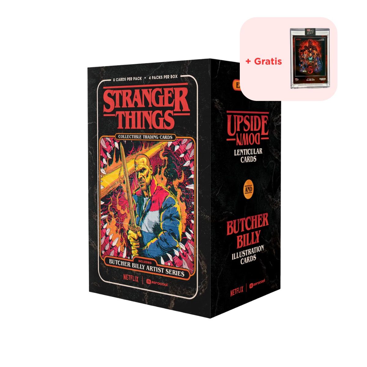 Topps Carte collezionabili: Stranger Things x Zerocool - Butcher Billy Sealed Box – Nuovo e nell'imballaggio originale da St-Légier-Chiésaz venduto da GemMintCH