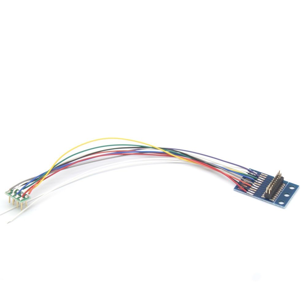 Modellini di ferrovie: Adapter 21MTC-Sounddecoder zu NEM 652-Stecker +Lautspr.Kabel – Nuovo e nell'imballaggio originale da Brügg BE venduto da telegraphrail