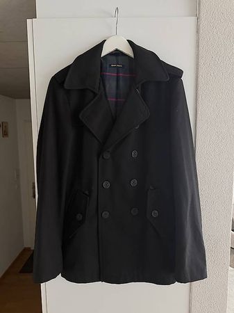 Herren Trenchcoat schwarz L