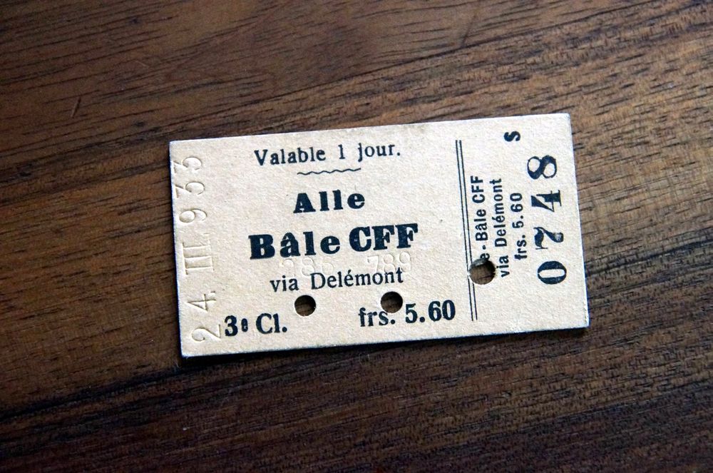3.Kl. Billet Alle Bâle CFF 1933 Kaufen auf Ricardo