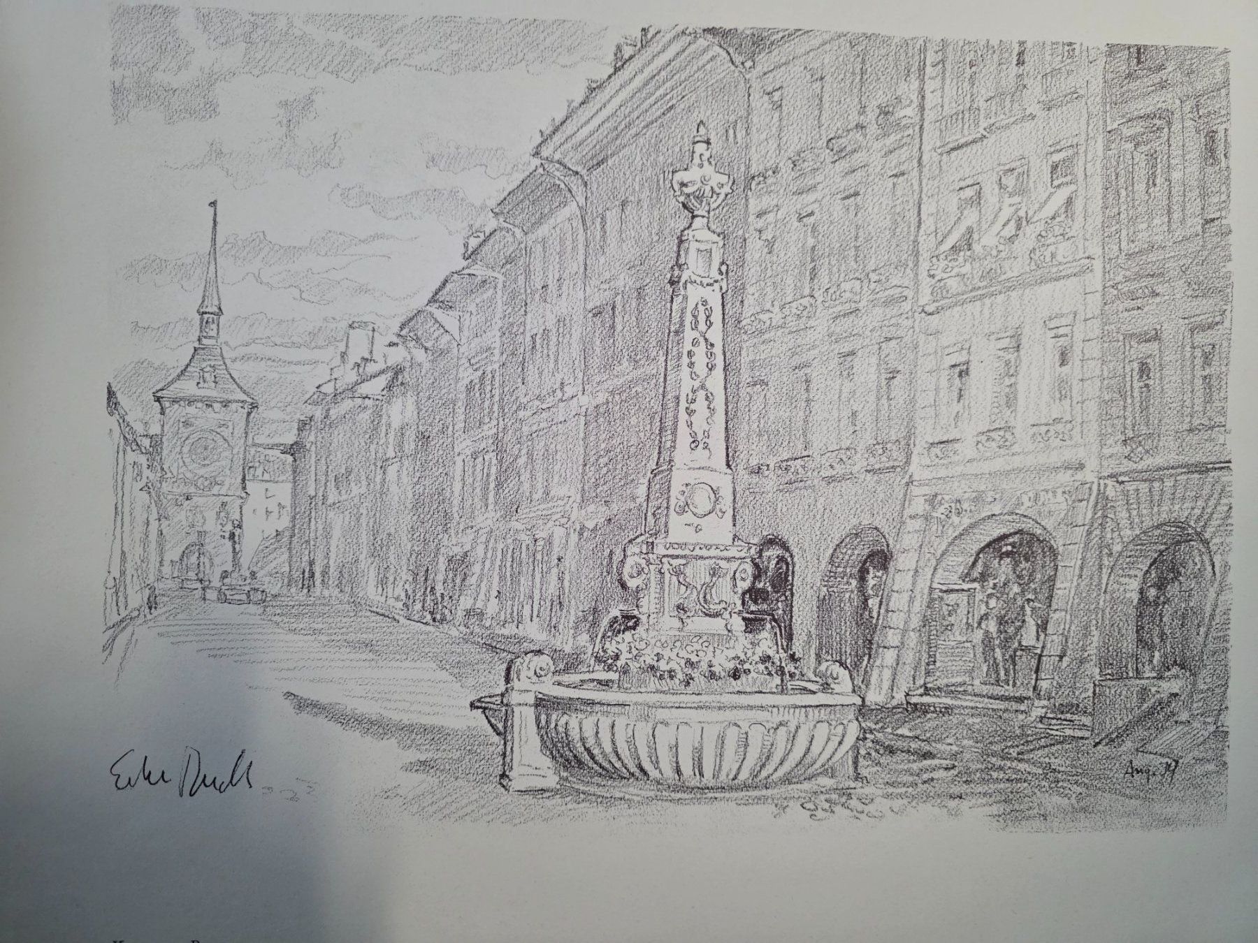 Foto & Immagini: Bild Kramgasse Bern 40 cm x 30 cm – Usato da Walterswil BE venduto da Lonitti