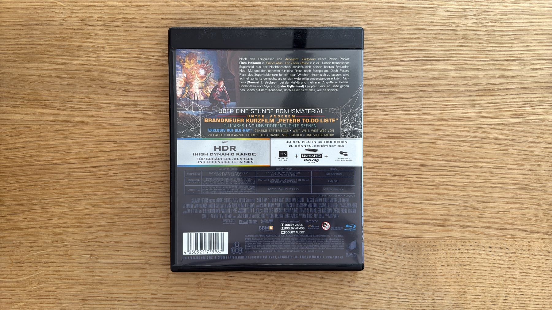 Tutti i DVDs: Spider-Man: Far From Home - 4K UHD Blu-Ray – Usato da Wallisellen venduto da Art_Vendorlay 1