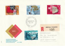 1985 FDC, Sonderpostmarken I mit ET - Vollstempel