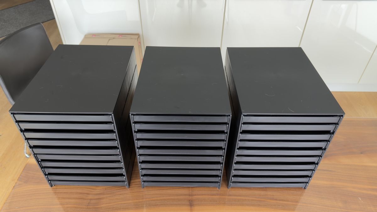 Sistemi di archiviazione: 1x styro Schubladenbox styroval pro 10 Fächer schw. Nr. 2/3 – Nuovo (secondo la descrizione) da Merenschwand venduto da stardust.12 4