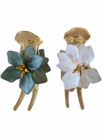 FLORAL HAIR CLAW CLIPS