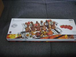 GEFU Hähnchenkeulenhalter BBQ-Style, neuwertig für Grill