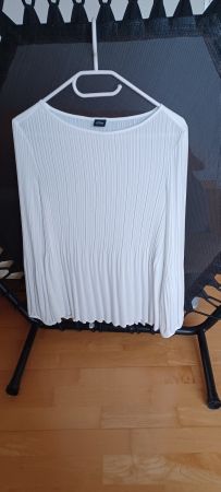 s.Oliver weisse Plissee Bluse  Grösse 38