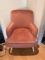 Sessel rosa Samt gutem Zustand