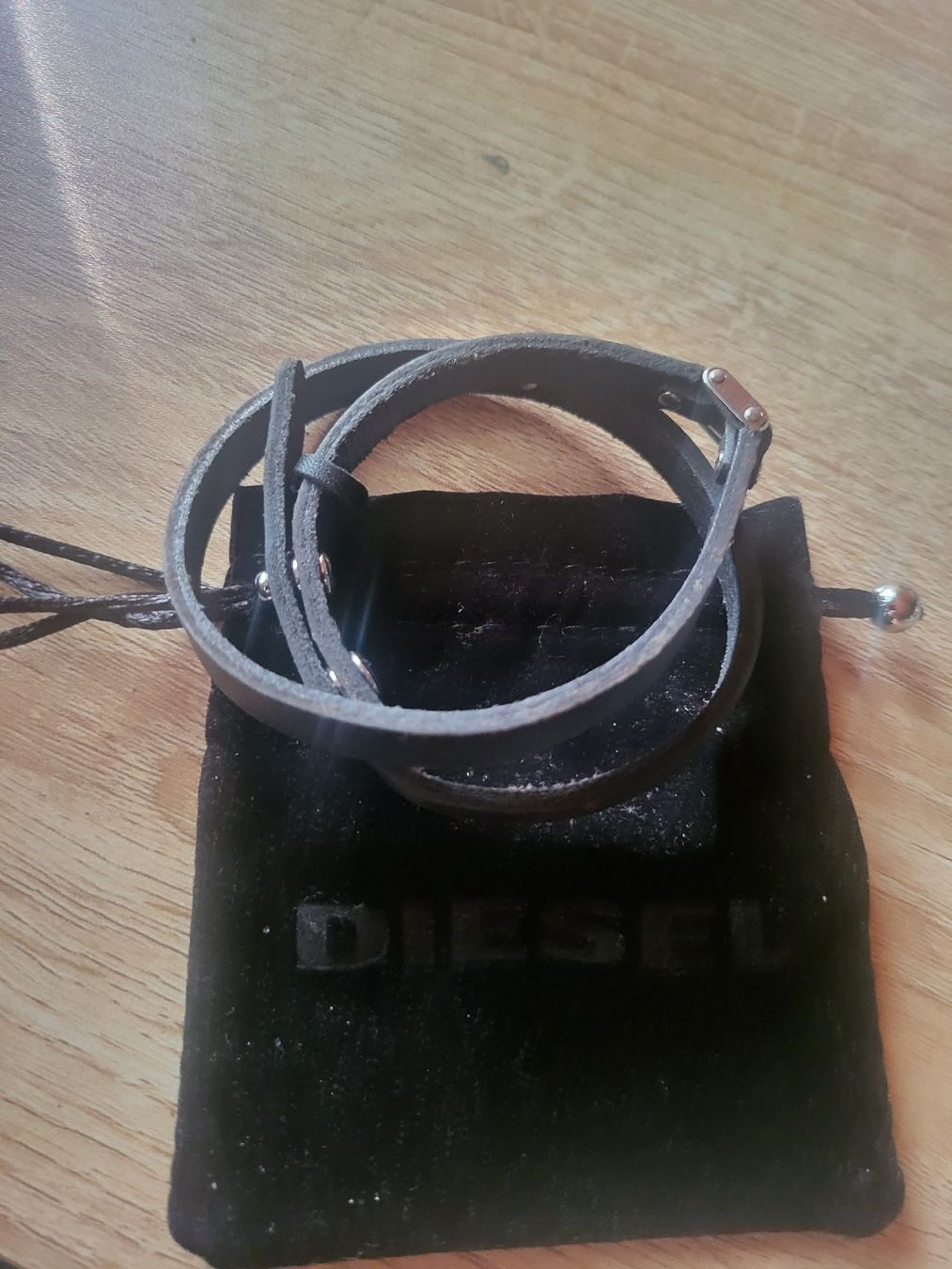 Diesel Bracciali & Braccialetti: Bracelet DIESEL cuir noir double tour – Nuovo e nell'imballaggio originale da Troistorrents venduto da ami_mzq5 4