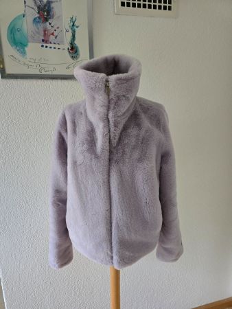 Rino & Pelle Kunstfelljacke Gr. 36 Lila NEU