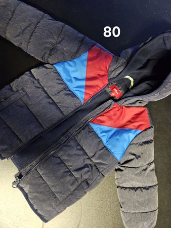 Winterjacke s.Oliver grau blau rot Grösse 80 