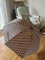 Parapluie Christian Dior monogramme marron bon état