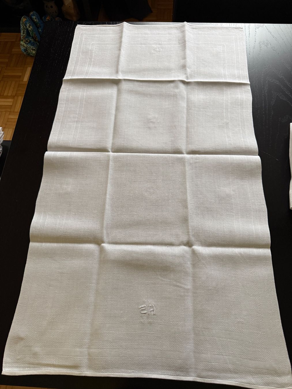 Strofinacci: 12 Vintage Leinentuch mit Monogramm "AS", Top! – Usato da Erstfeld venduto da Uhu1980 2