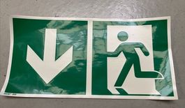 Aufkleber: Notausgang