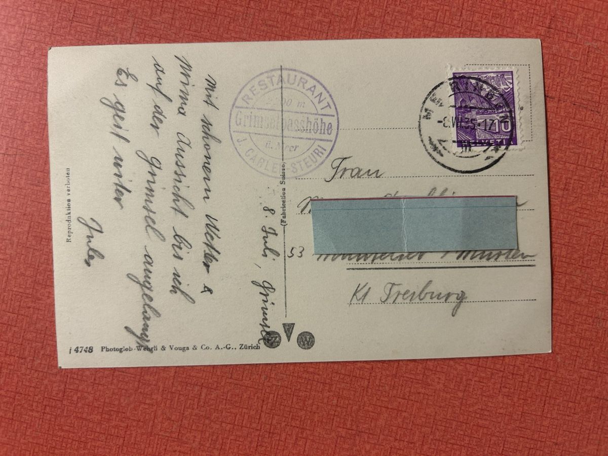 Cartoline postali: Ansichtskarte Rhonegletscher Grimsel und Furkastrasse mit St – Usato da Lanzenhäusern venduto da vic63 2
