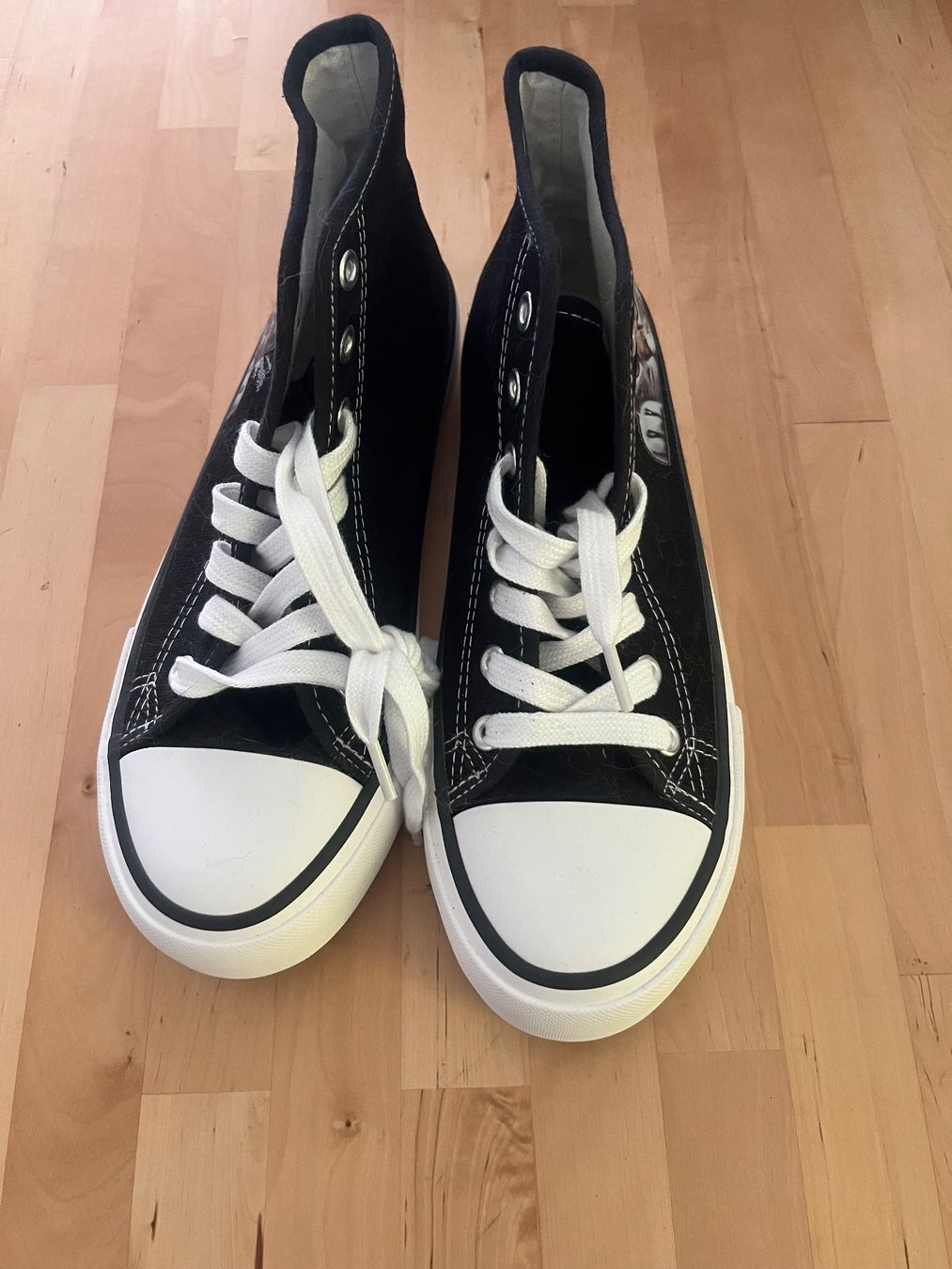 Chaussures hommes: Schuhe schwarz Katze Motiv Grösse 38 – Neuf (Voir description) à Einsiedeln par Tru7