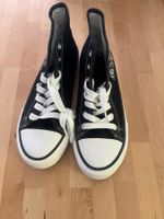 Schuhe schwarz Katze Motiv Grösse 38