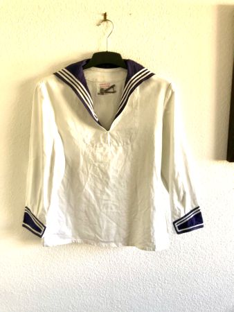 Seemannshemd Lehmann & Co. Grösse Nr. 2 Weiss/Blau