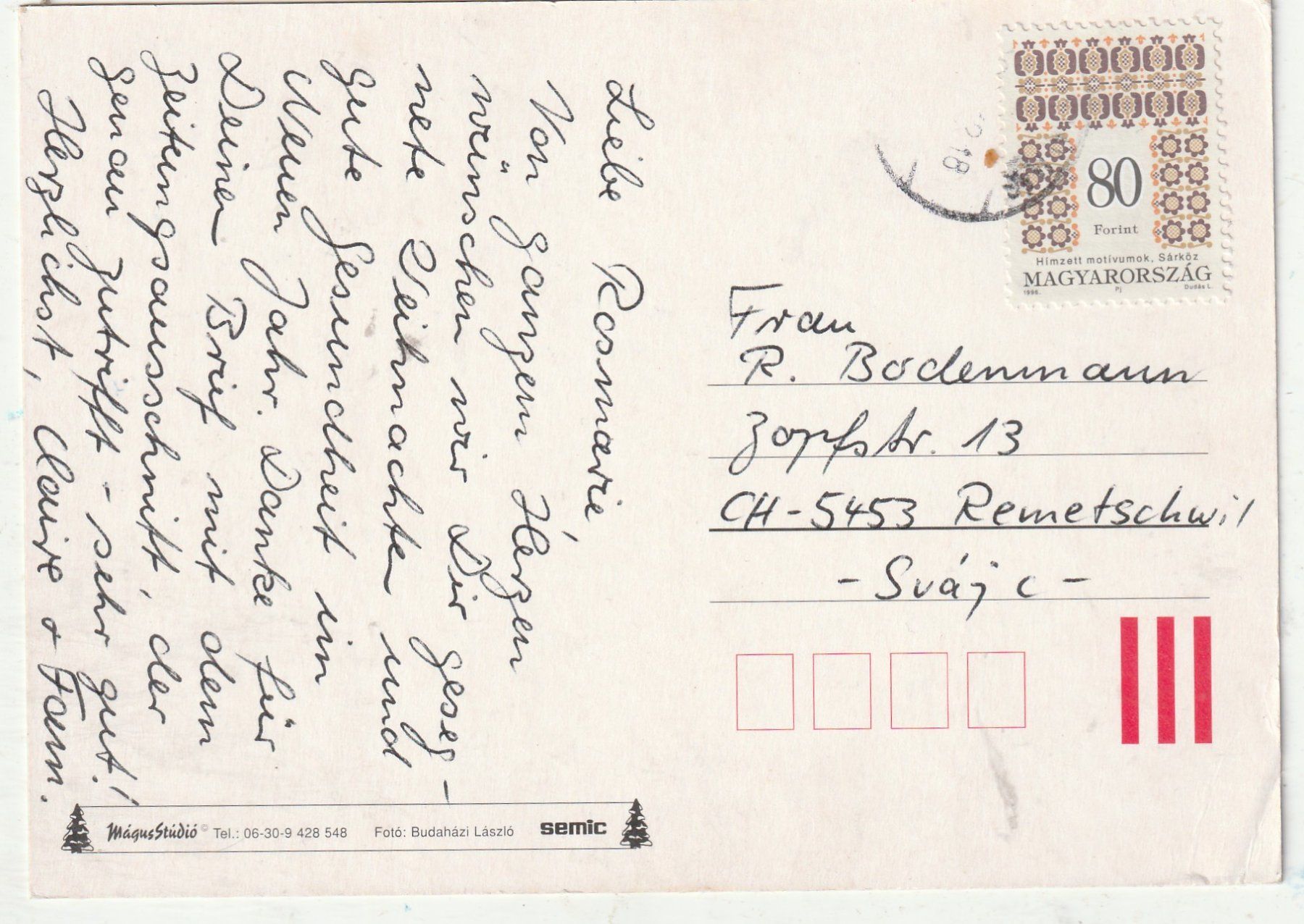 Cartes postales: Blumenkarte – D'occasion à Lumbrein par made02 1