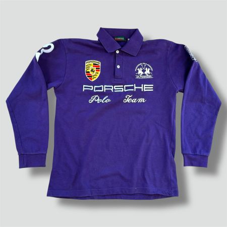 La Martina Porsche 2011 purple long sleeve polo shirt ralph