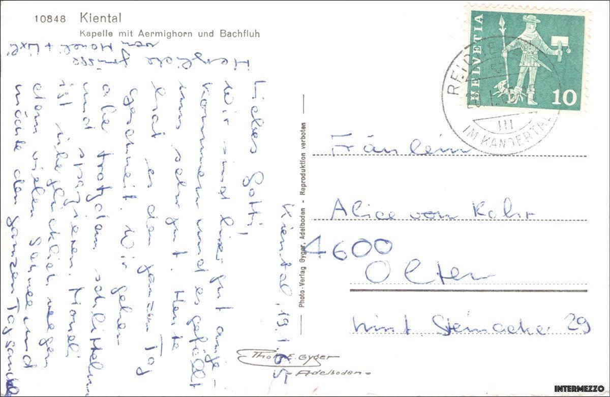 Cartoline postali: Kiental BE // Kapelle Winter – Usato da Basel venduto da intermezzo12 1