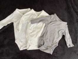 Langarmbody Set, Druckknöpfe – Gr. 50–54