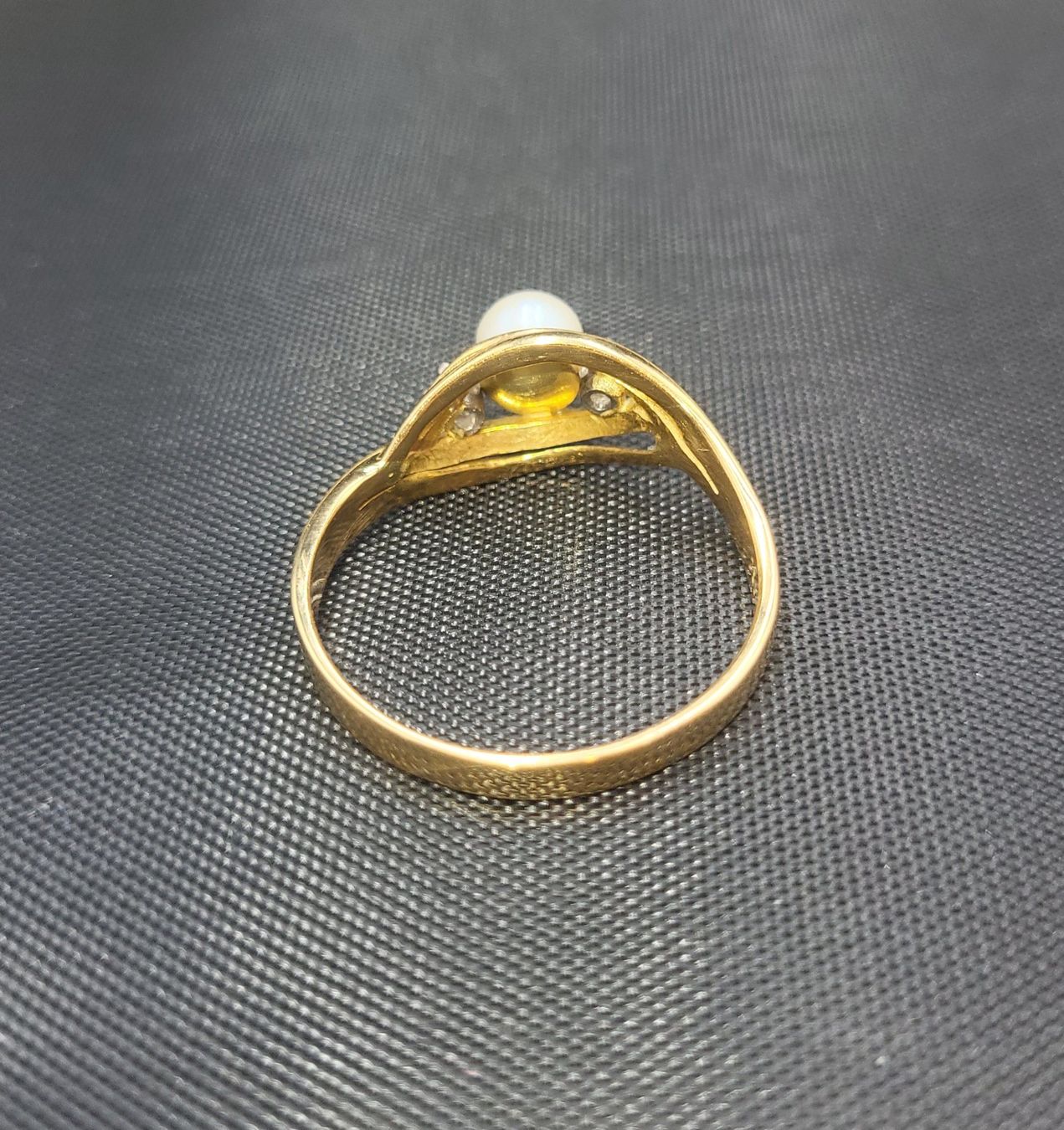Anelli: 18 Karat 750 Gold Ring Mit Perle Und Steine – Usato da Wald ZH venduto da Dasilver 3