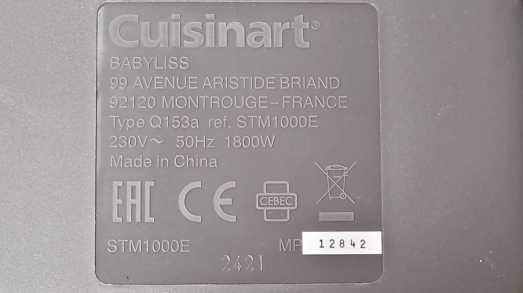 Cuisinart Elettrodomestici da cucina: Cuisinart STM1000E Digitaler Dampfgarer – Usato da Zofingen venduto da Loop_ReSale 5