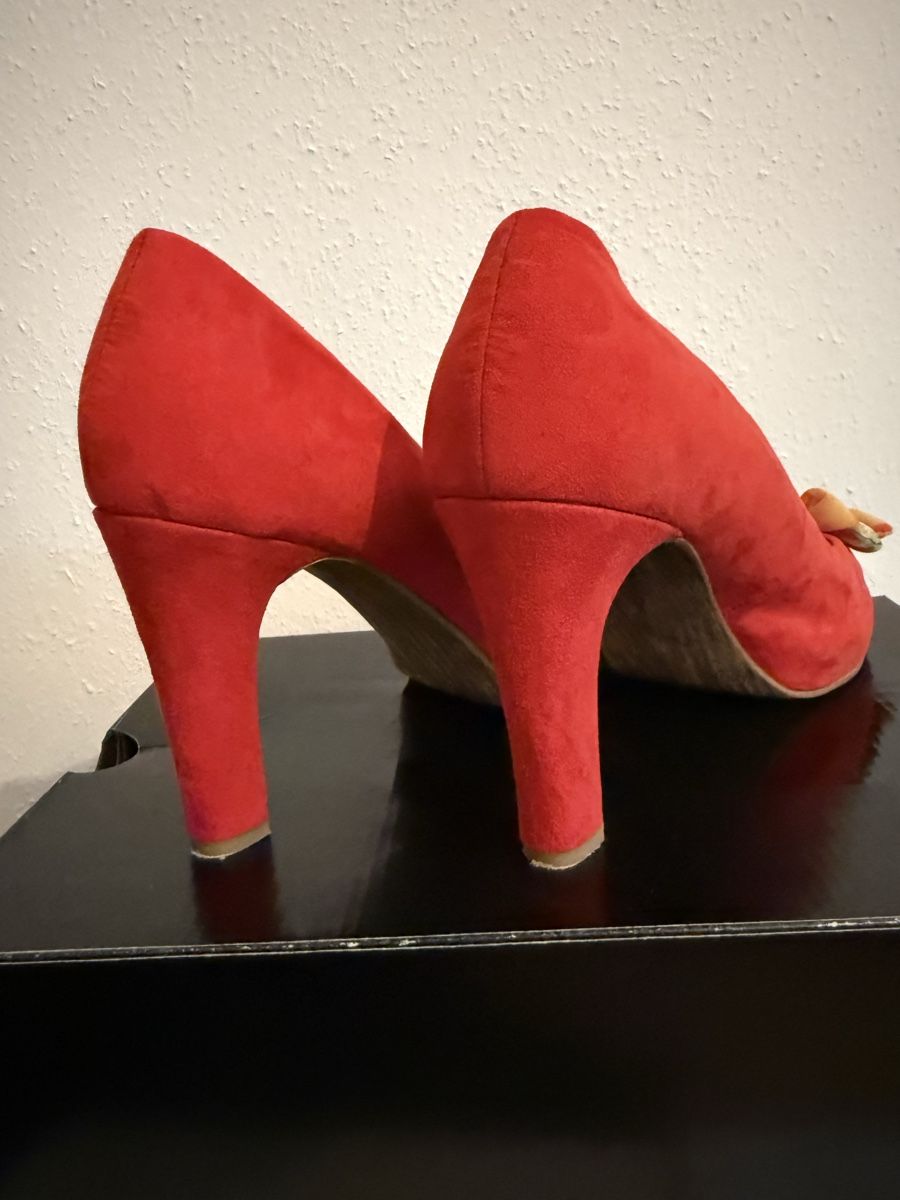 Scarpe da donna: Peep-Toe-Pumps rot Grösse 40 Marco Tozzi Pumps – Usato da Meggen venduto da edwardcallan 4