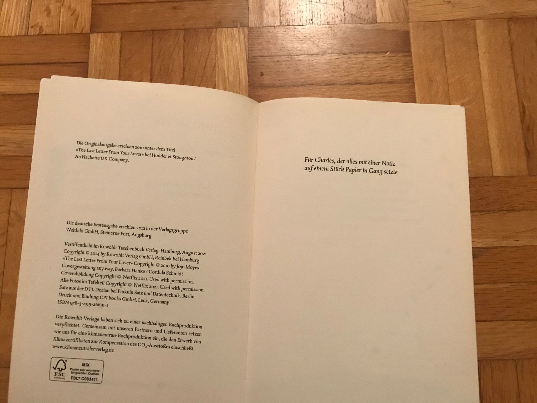 Libri: Jojo Moyes - Eine handvoll Worte – Usato da Emmenbrücke venduto da Hathor123 5